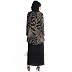 Fowling shrug double layered abaya- Black-Olive Green Fowling shrug double layered abaya- Black-Olive Green